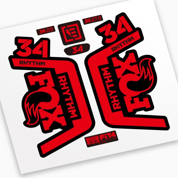 Mountain Bicycle Fork Decal Stickers for FOX Factory 34 RHYTHM 2